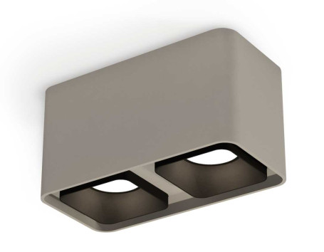 Комплект накладного светильника Ambrella light Techno Spot XS7852002 SGR/SBK серый песок/черный песок (C7852, N7702)