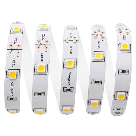 Светодиодная лента Apeyron 7,2W/m 30LED/m 5050SMD теплый белый 5M 00-437