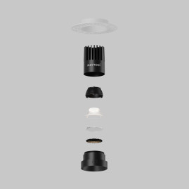 Стекло для пылевлагозащиты IP 44 для светильников серии Омут / Dip 10Вт Maytoni Technical Downlight Dip Glass001-D35