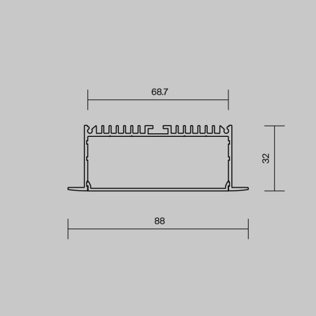Алюминиевый профиль Maytoni Led Strip ALM-8832-S-2M 632007