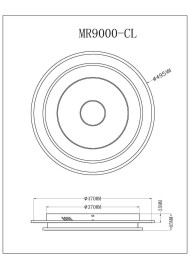 Потолочный светодиодный светильник MyFar Ceiling Button MR9000-CL