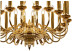 Подвесная люстра iLamp Louvre MD8551-20 GD