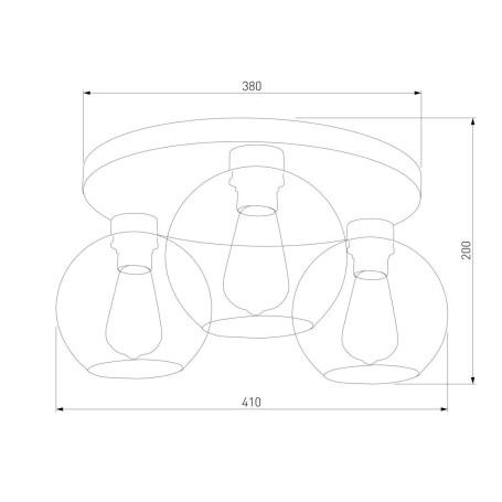 Потолочная люстра TK Lighting 2776 Cubus Graphite