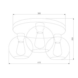 Потолочная люстра TK Lighting 2776 Cubus Graphite
