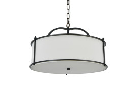 Подвесная люстра Newport 3405/С Black+gold Shade beige М0070671