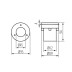 Грунтовый светильник Kanlux GORDO N 1W CW-O-SR 18193