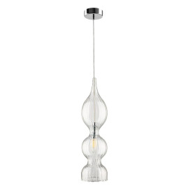 Подвесной светильник Crystal Lux Iris SP1 B Transparent