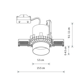 Встраиваемый спот Nowodvorski Mono Slide Trimless White 10802
