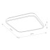 Потолочный cветильник Nowodvorski Agnes Square Led Pro White 10992