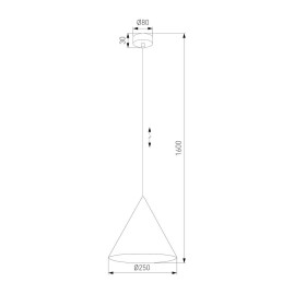 Подвесной светильник TK Lighting 10066 Cono
