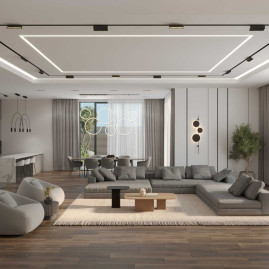 Шинопровод встраиваемый Hesby Lighting ElDeko 48В-1м, чёрный HSBL_0060