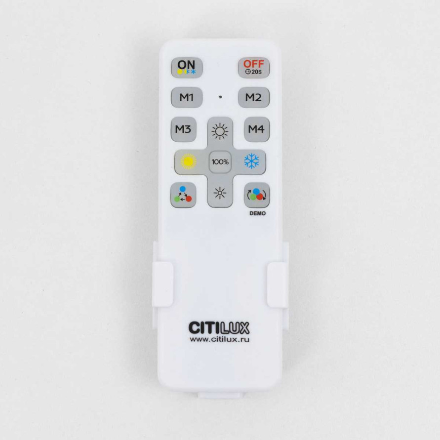 Потолочный светодиодный светильник с пультом ДУ Citilux Купер RGB Черный CL724K105G1