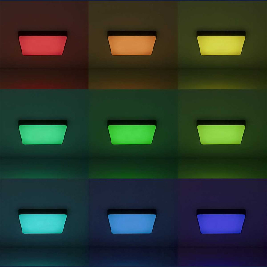 Потолочный светодиодный светильник с пультом ДУ Citilux Купер RGB Черный CL724K105G1