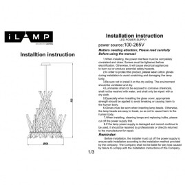 Подвесной светильник iLamp Casa 966C-12 CR+CL