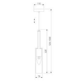 Подвесной светильник Eurosvet Graf 50226/1 прозрачный