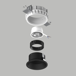 Комплект со светильником Lightstar Domino Round (214610+214607+214007) G214607BMOD