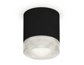 Комплект накладного светильника Ambrella light Techno Spot XS7402010 SBK/CL черный песок/прозрачный (C7402, N7191)