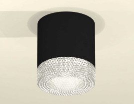 Комплект накладного светильника Ambrella light Techno Spot XS7402010 SBK/CL черный песок/прозрачный (C7402, N7191)