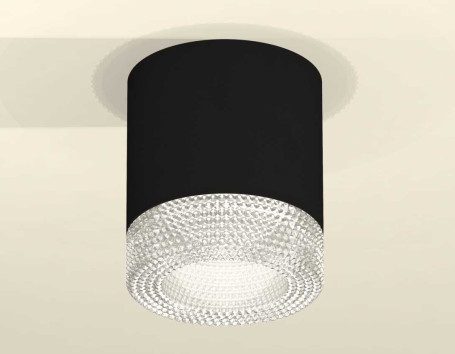 Комплект накладного светильника Ambrella light Techno Spot XS7402010 SBK/CL черный песок/прозрачный (C7402, N7191)