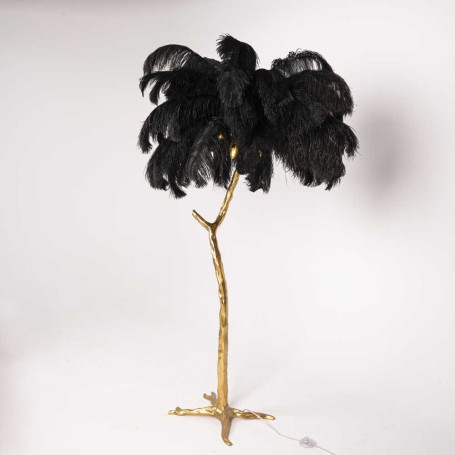 Торшер Imperium Loft Страусиные Перья Feather Lamp A Modern Grand Tour Черный 189584-22