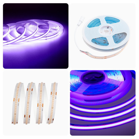 Светодиодная лента Apeyron 14W/m 512LED/m COB фиолетовый 3M 211ОО