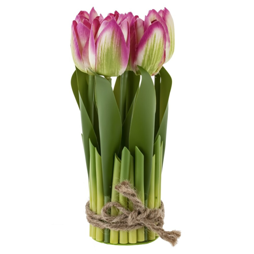 Цветочная композиция &quot;Тюльпан&quot;, L8,5 W8,5 H18 см