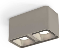 Комплект накладного светильника Ambrella light Techno Spot XS7852003 SGR/SSL серый песок/серебро песок (C7852, N7703)