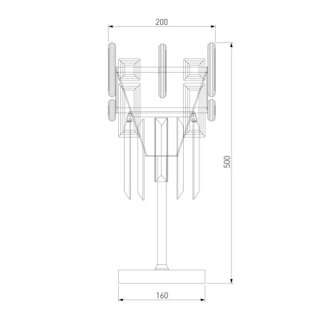 Настольная лампа Bogates Lago 01108/1 Strotskis