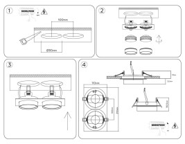 Светильник встраиваемый AMBRELLA LIGHT TECHNO SPOT TN6743