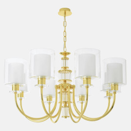 Подвесная люстра Crystal Lux ELENA SP8 GOLD