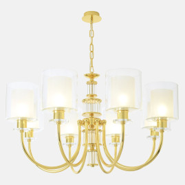 Подвесная люстра Crystal Lux ELENA SP8 GOLD