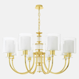 Подвесная люстра Crystal Lux ELENA SP8 GOLD