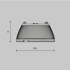 Линза для светильников серии Омут / Dip 10 Вт 45° Maytoni Technical Downlight Dip Lens003D35-10W