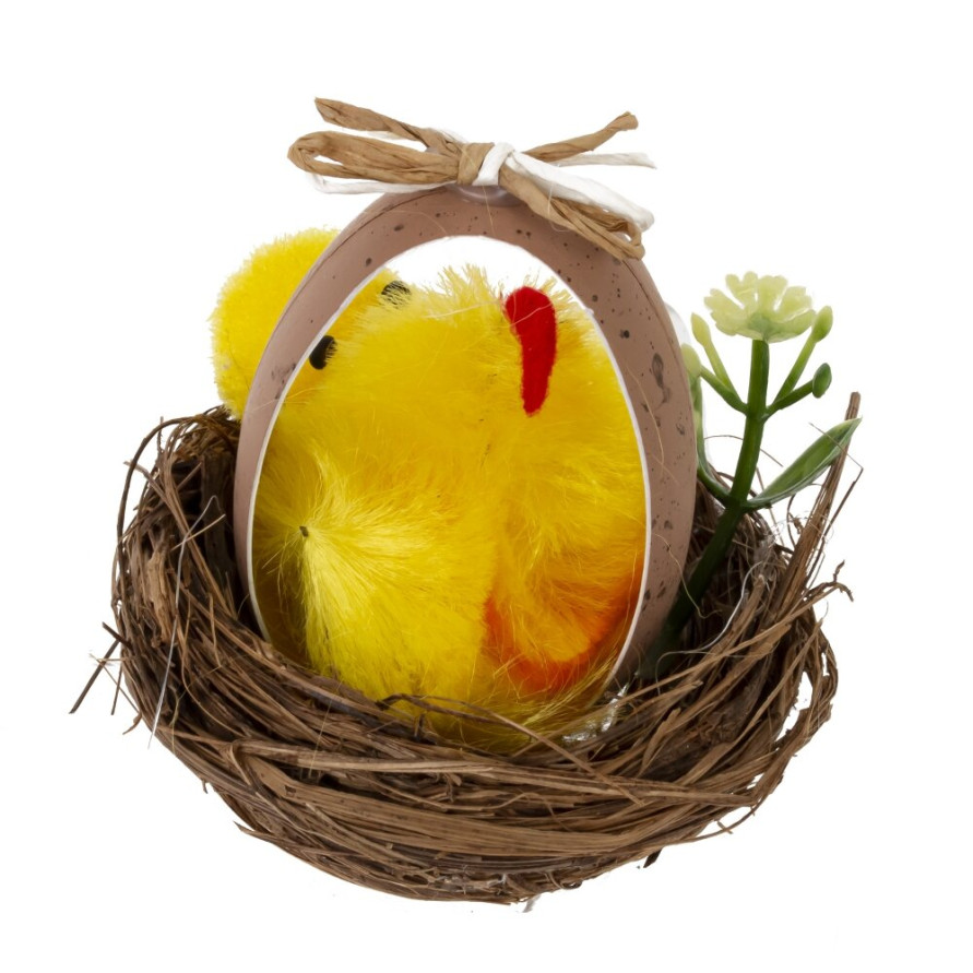 Набор из 2-х изделий декоративных &quot;Гнездо пасхальное&quot; (5,5*5), L11 W6 H6 см
