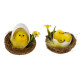 Набор из 2-х изделий декоративных &quot;Гнездо пасхальное&quot; (5,5*5), L11 W6 H6 см