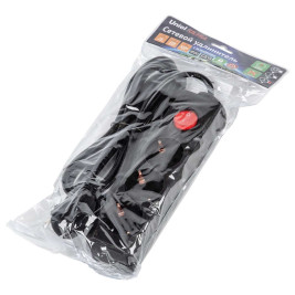 Удлинитель Uniel Ultra 3гн х 3м с/з S-GCU3-3B Black UL-00010017