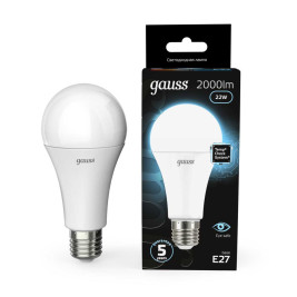 Лампа светодиодная Gauss E27 22W 4100К матовая 102502222