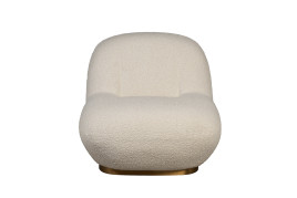 Кресло без подлокотников букле бежевое