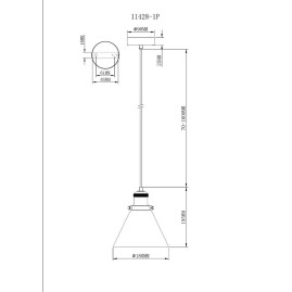 Подвесной светильник Moderli Single V11428-1P