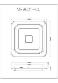 Потолочный светодиодный светильник MyFar Ceiling Button MR9001-CL