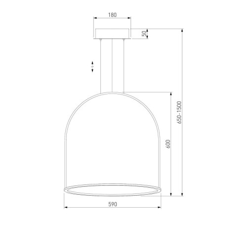 Подвесной светодиодный светильник Eurosvet Over 90323/1 белый