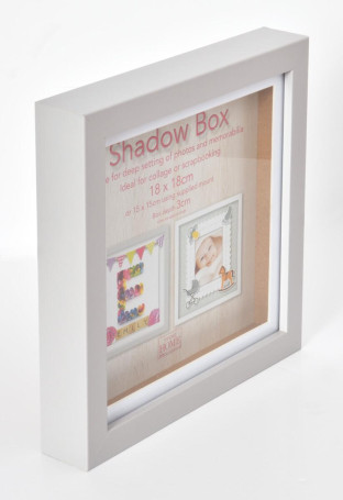 Фоторамка Innova PI09903 Ф/рамка 18*18cm Shadow Box Grey (окно 15*15см), серый, МДФ (6/540) Б0046296