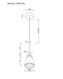 Подвесной светодиодный светильник Moderli Leina V10871-PL