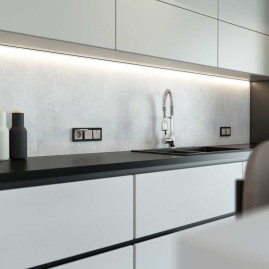 Перекрестный выключатель двухклавишный (дымчатый) W1223004/ a069460