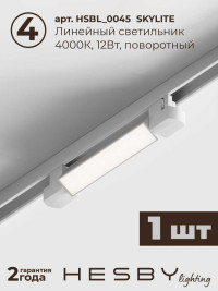 Встраиваемая однофазная трековая система Hesby Lighting Skylite №5 со светильниками HSBL_kompl_S005_VI1W4K
