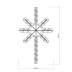 Светодиодная фигура Ardecoled Звездочка ARD-Star-M2-380X250-36Led Warm 025313