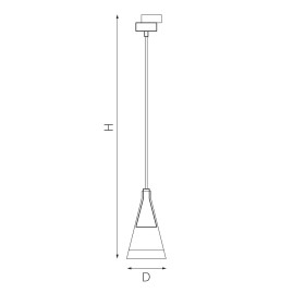 Комплект с трековым светильником Lightstar Cone (757016+592006) L1T757016