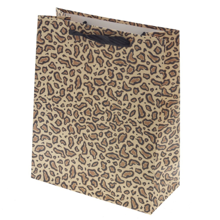 Пакет подарочный M (бумага 230г/м2, блок микс 12шт), L26 W10 H32 см, 4в.