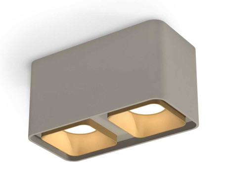 Комплект накладного светильника Ambrella light Techno Spot XS7852004 SGR/SGD серый песок/золото песок (C7852, N7704)