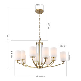 Подвесная люстра ST Luce Opalus SL1403.303.10